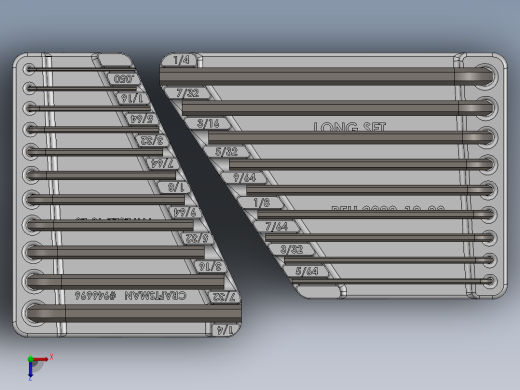 Craftsman 946677 20 件 MERIC 六角扳手套装 3DP俯视缩略图
