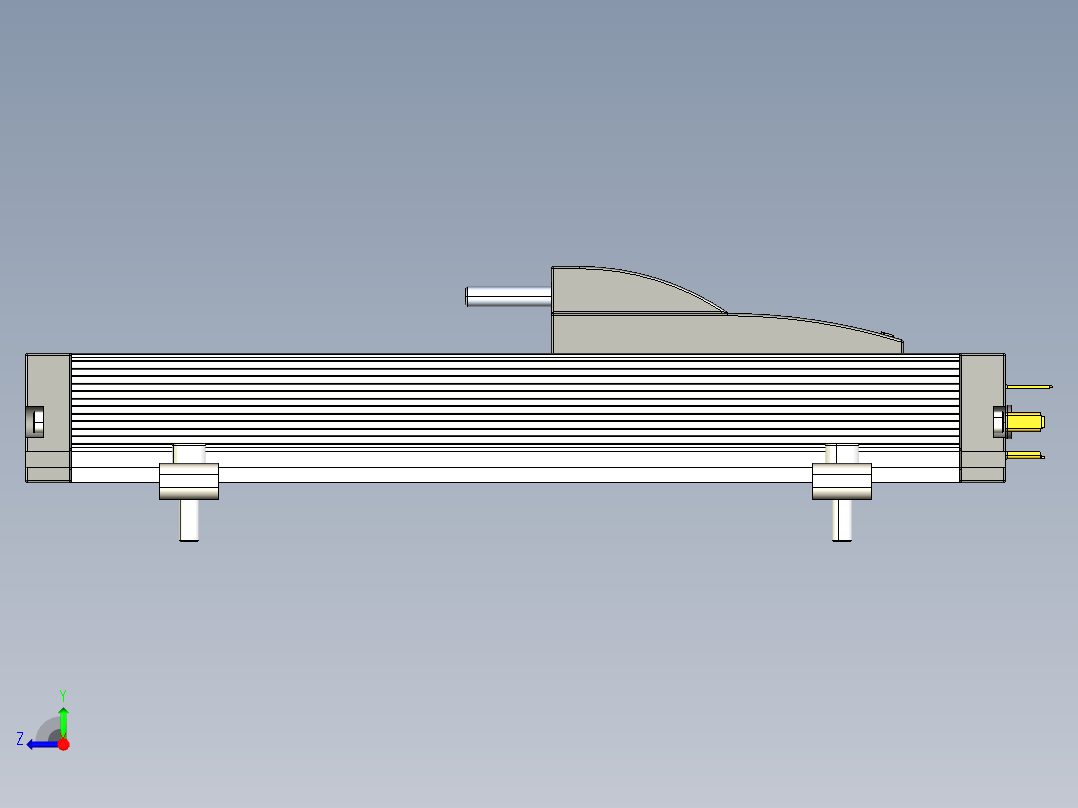 NOVOTECHNIK直线位移传感器TLH 系列右视图