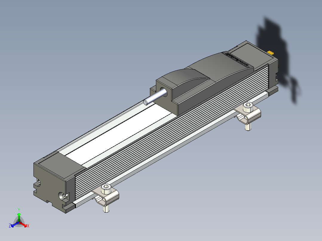 NOVOTECHNIK直线位移传感器TLH 系列正等轴测图