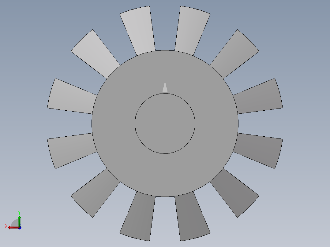 零件5 毛刷轮后视图