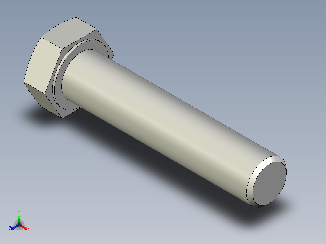 螺钉-DIN_931-M16x2x75_24.stp正等轴测图