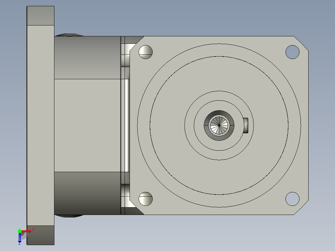 斜齿ZPGH142-L2 28-180-215-M14 LR83.STEP俯视图