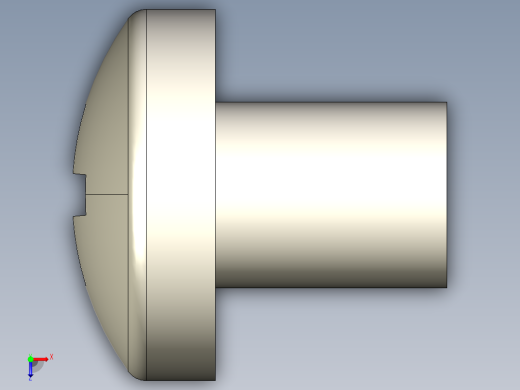 螺丝 M4 十字盘头-M4x5 Screw head.STEP俯视缩略图