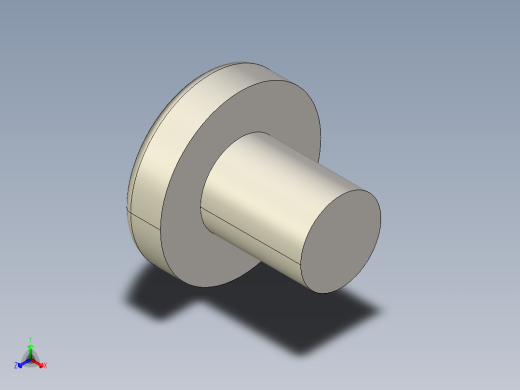 螺丝 M4 十字盘头-M4x5 Screw head.STEP正等轴测缩略图