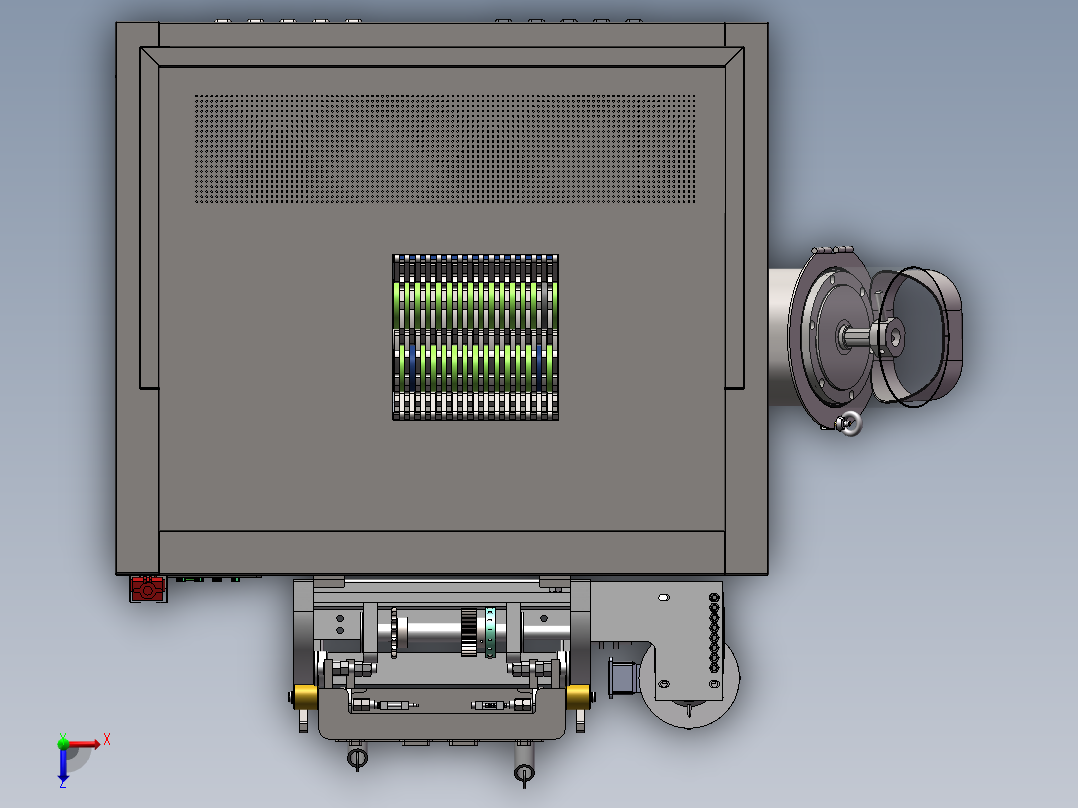1000KG厨余垃圾处理减量机sw16可编辑俯视图