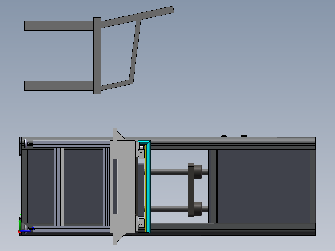 自动冲压设备生产线sw17左视图