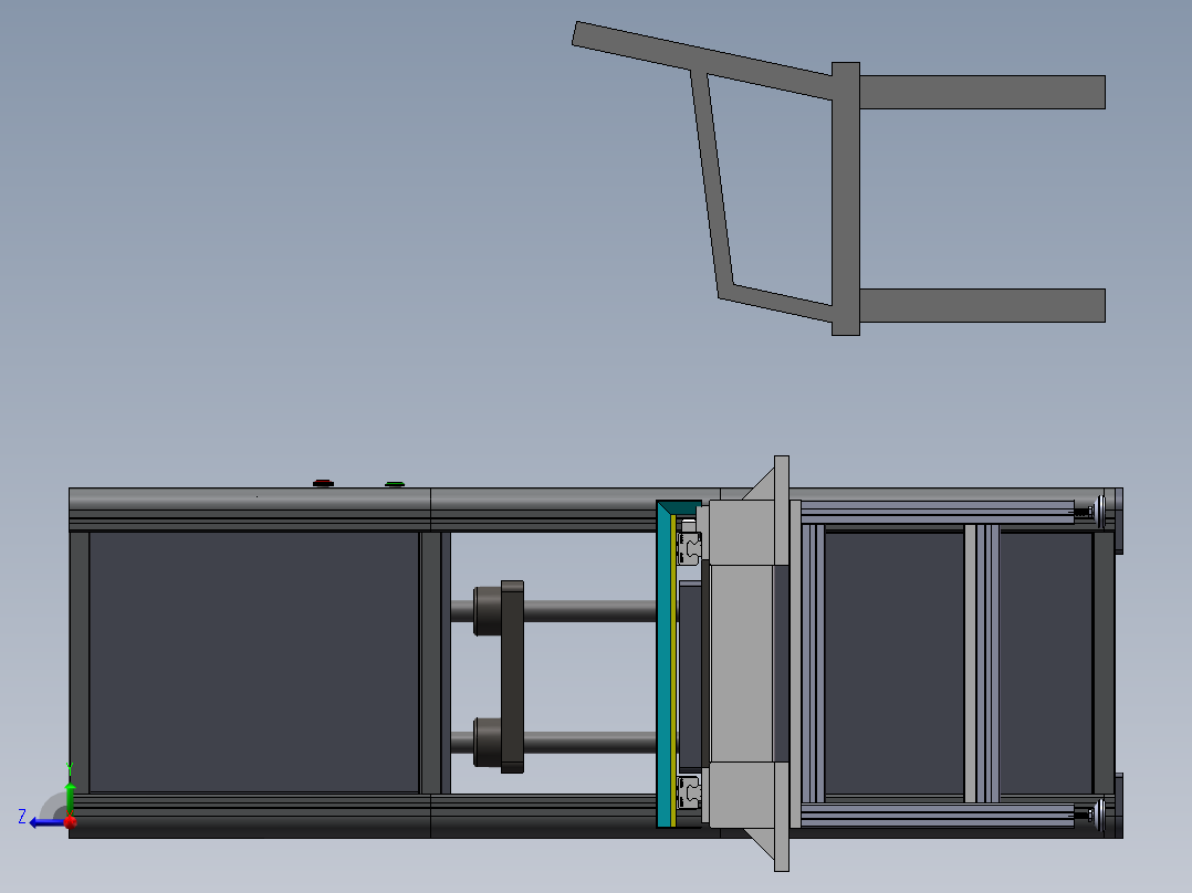 自动冲压设备生产线sw17右视图