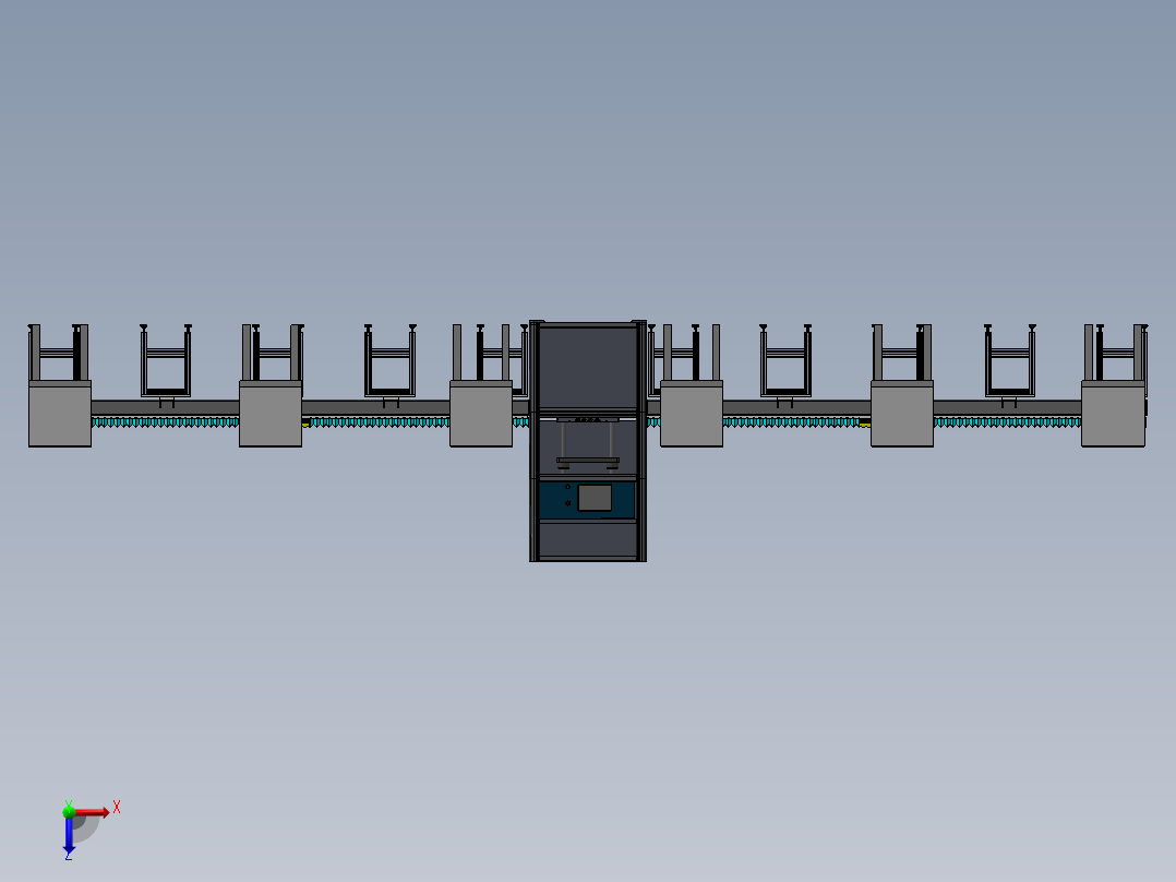 自动冲压设备生产线sw17俯视图