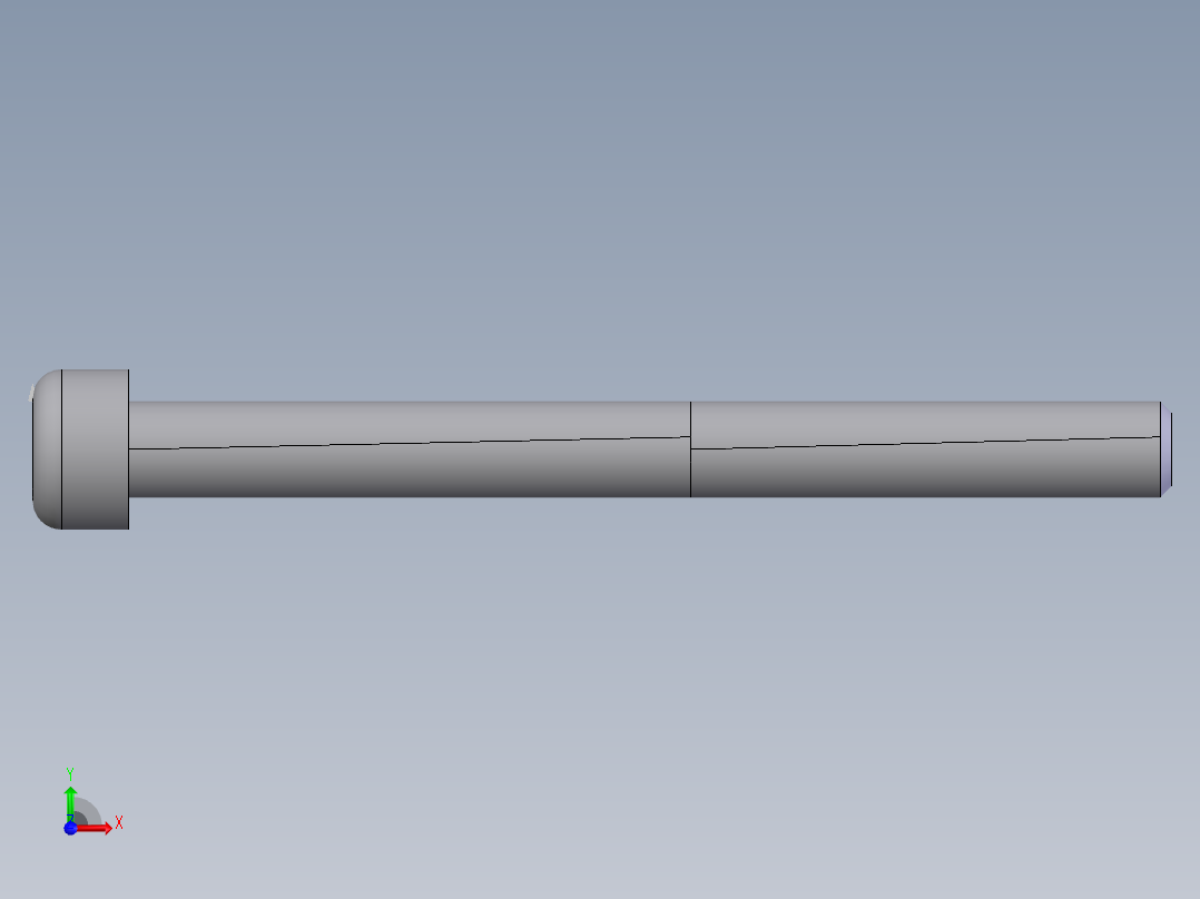 内六角圆柱头螺钉  M6×6501前视图