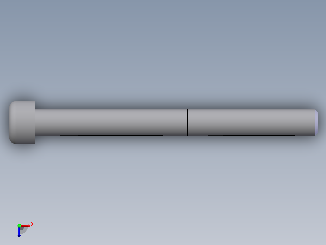 内六角圆柱头螺钉  M6×6501俯视图