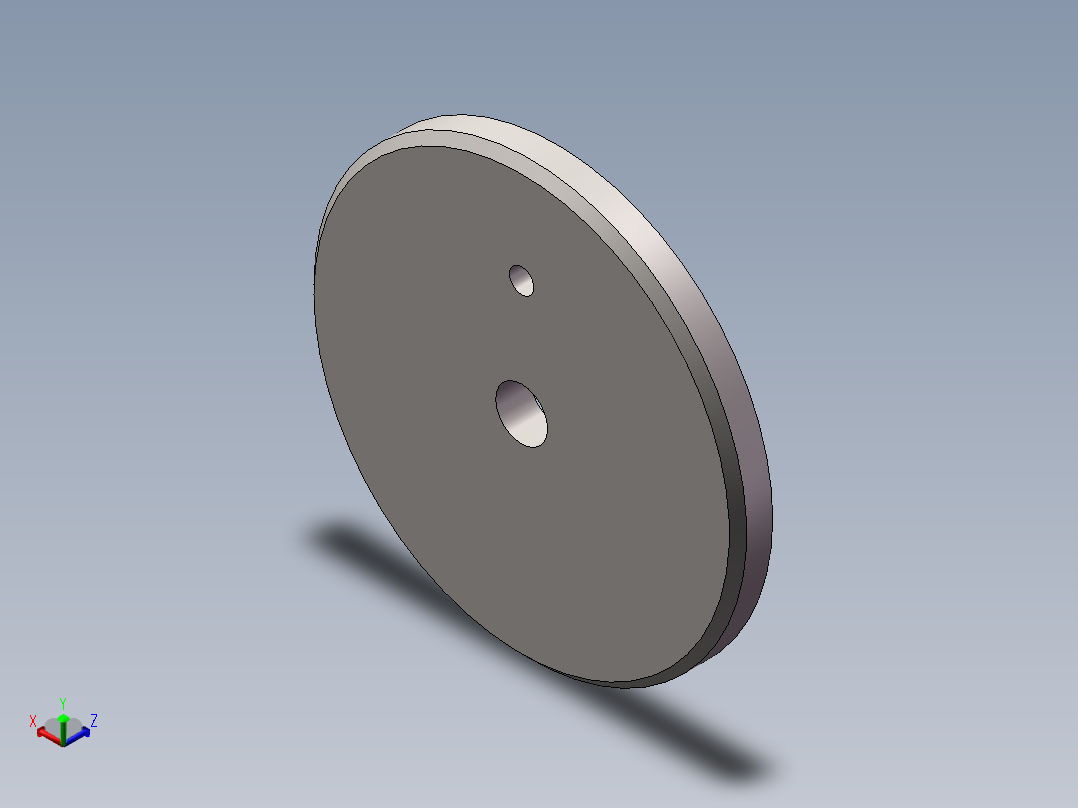 GB╱T 892-1986[螺栓紧固轴端挡圈A型A75]正等轴测图