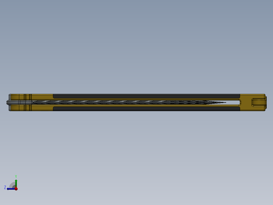 折叠刀、刀 (18)右视图