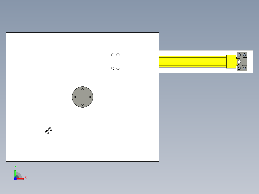 90度旋转工作台 1023973前视图