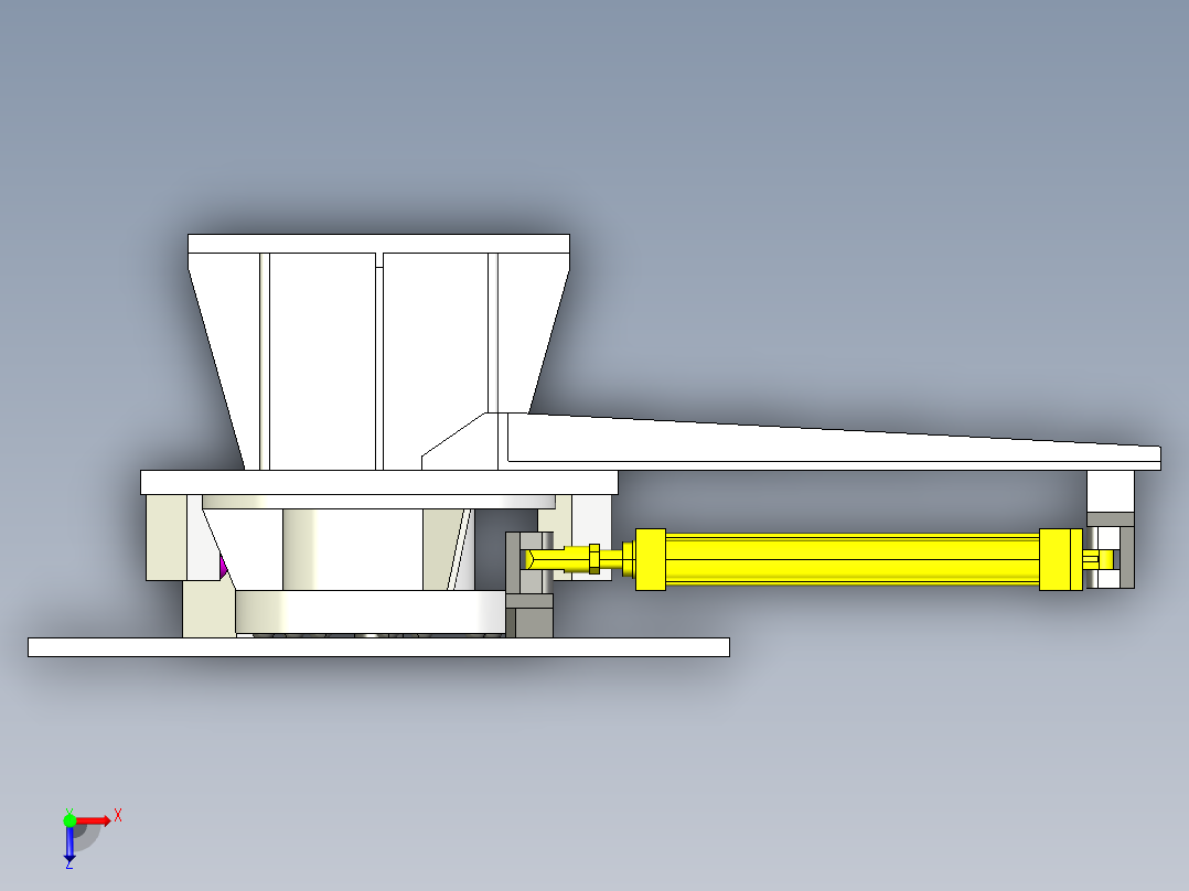 90度旋转工作台 1023973俯视图