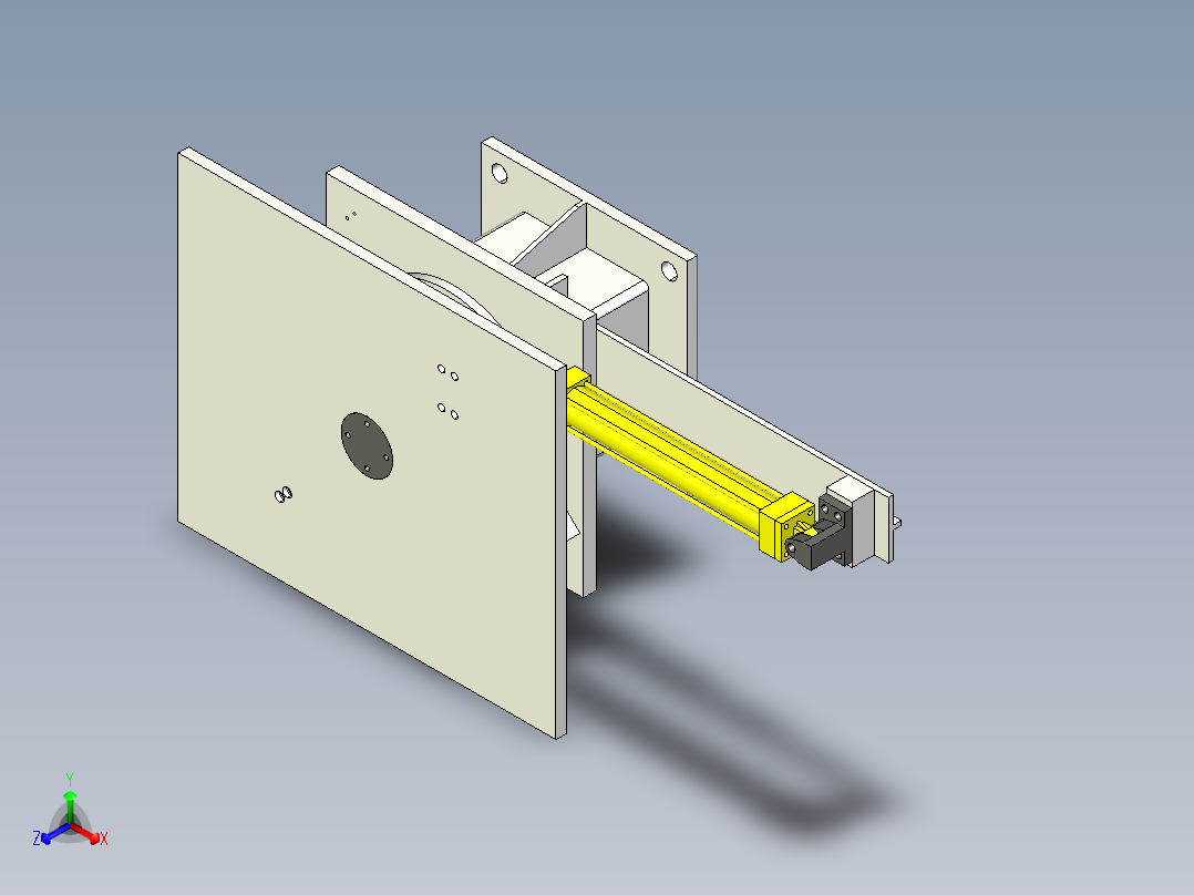 90度旋转工作台 1023973正等轴测图