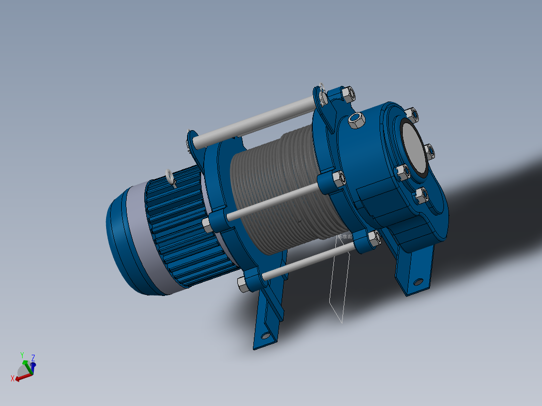 卷扬机  Electric Hoist 220v GKS-KCD1000主视图