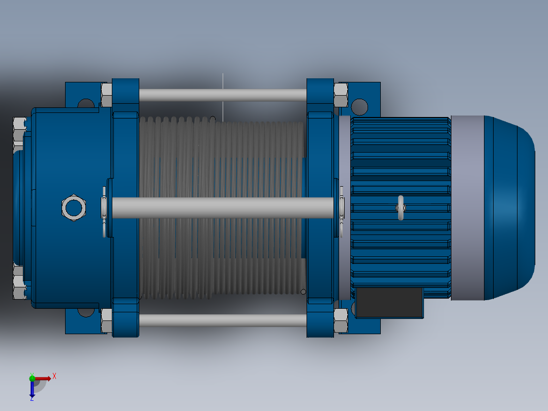卷扬机  Electric Hoist 220v GKS-KCD1000俯视图