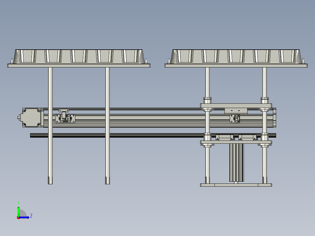 移栽组件左视图