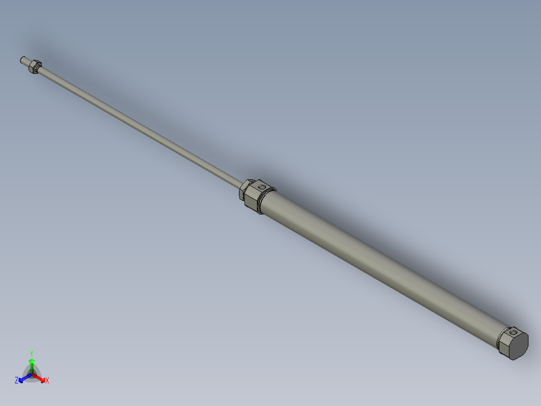 PB16x200SU(0)+()正等轴测图