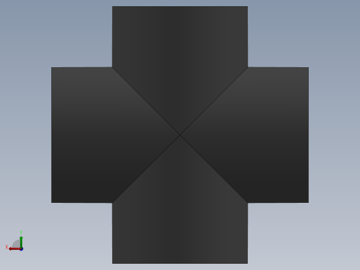 Cross DN100 PN10 U-PVC后视缩略图