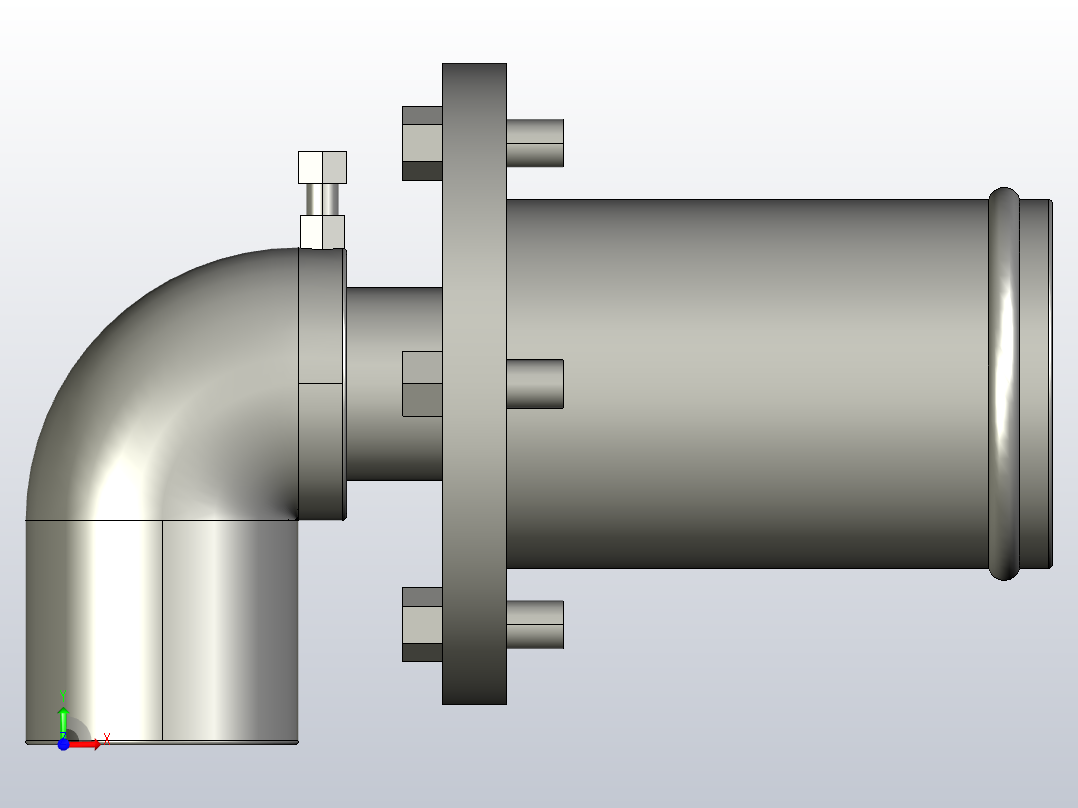 MDF埋入式旋转接头[20]前视图