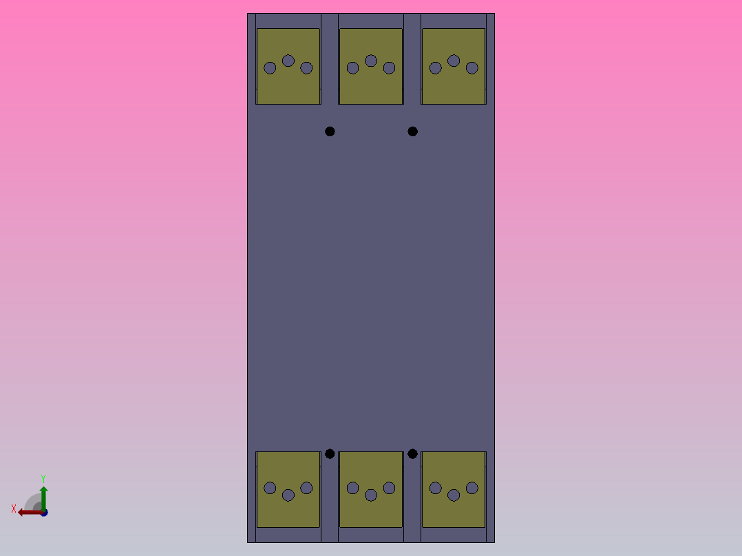 HM3 63-800A 3极固定式塑料外壳式断路器[HM3-100A]后视图