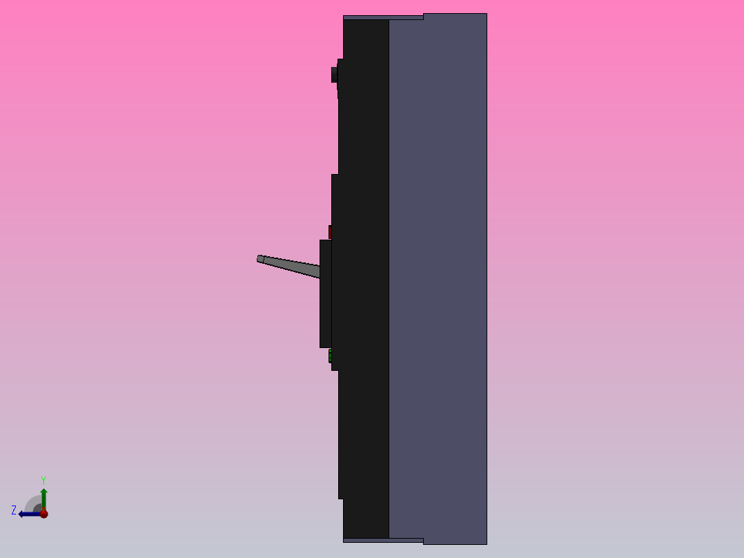 HM3 63-800A 3极固定式塑料外壳式断路器[HM3-100A]右视图