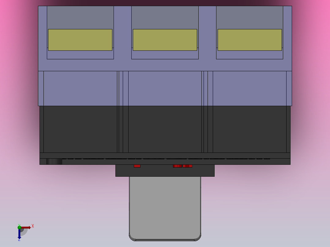 HM3 63-800A 3极固定式塑料外壳式断路器[HM3-100A]俯视图