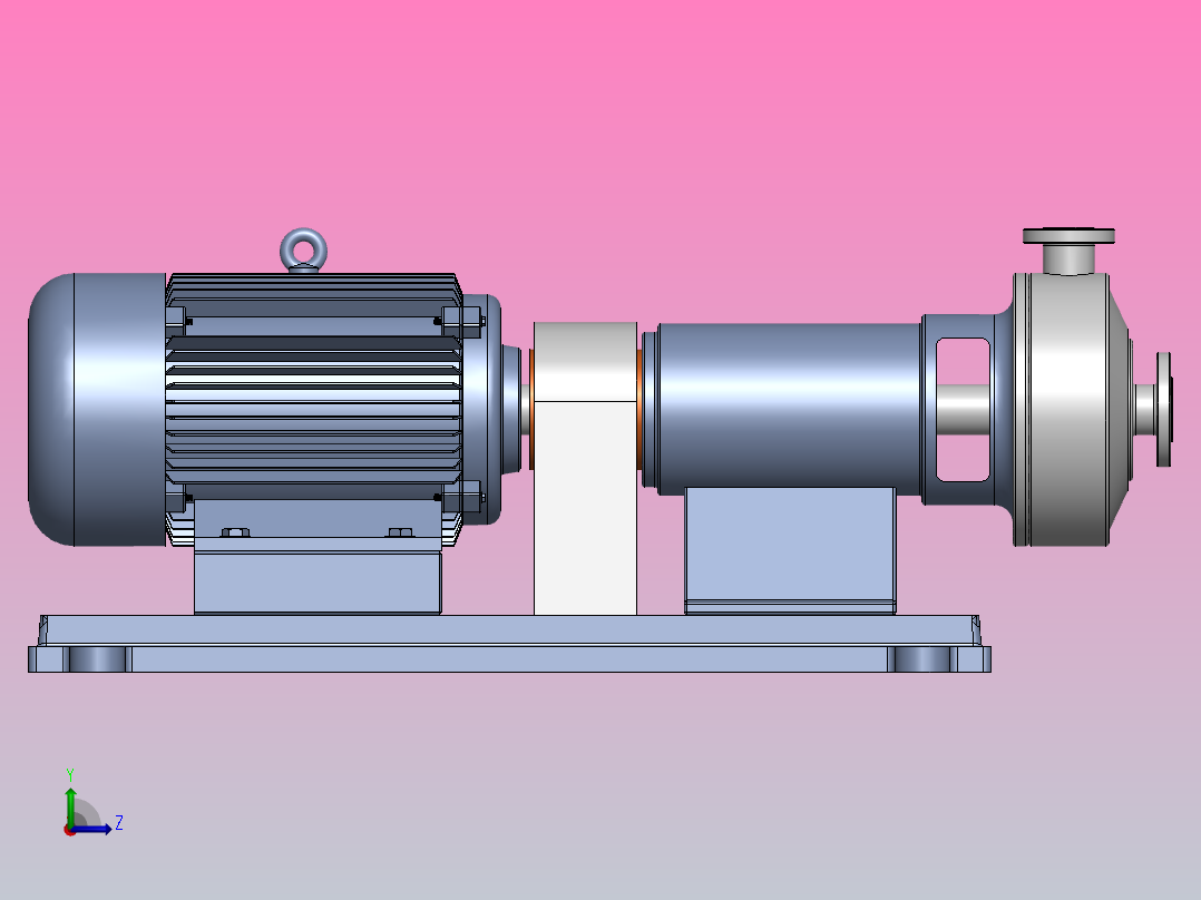 DHX1均质乳化泵[DHX1-165]左视图