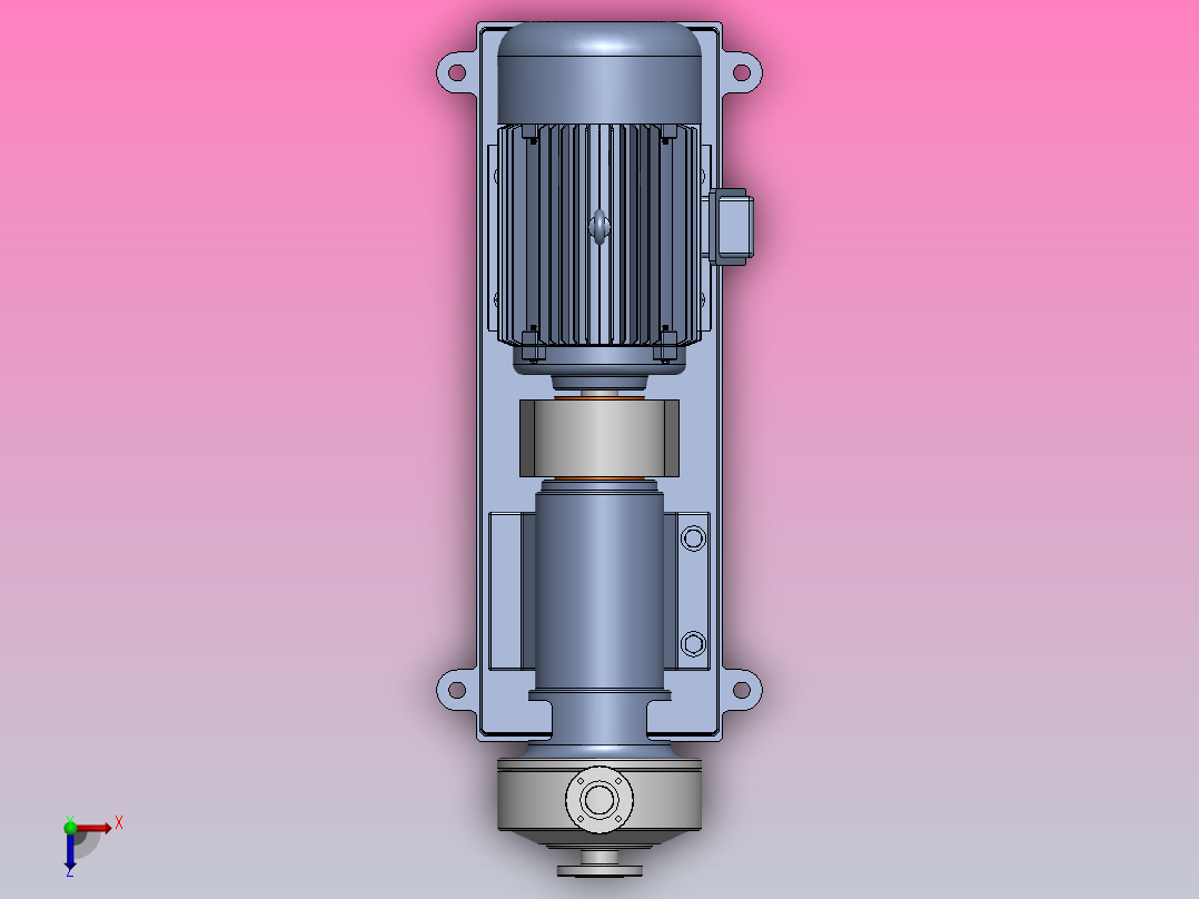 DHX1均质乳化泵[DHX1-165]俯视图