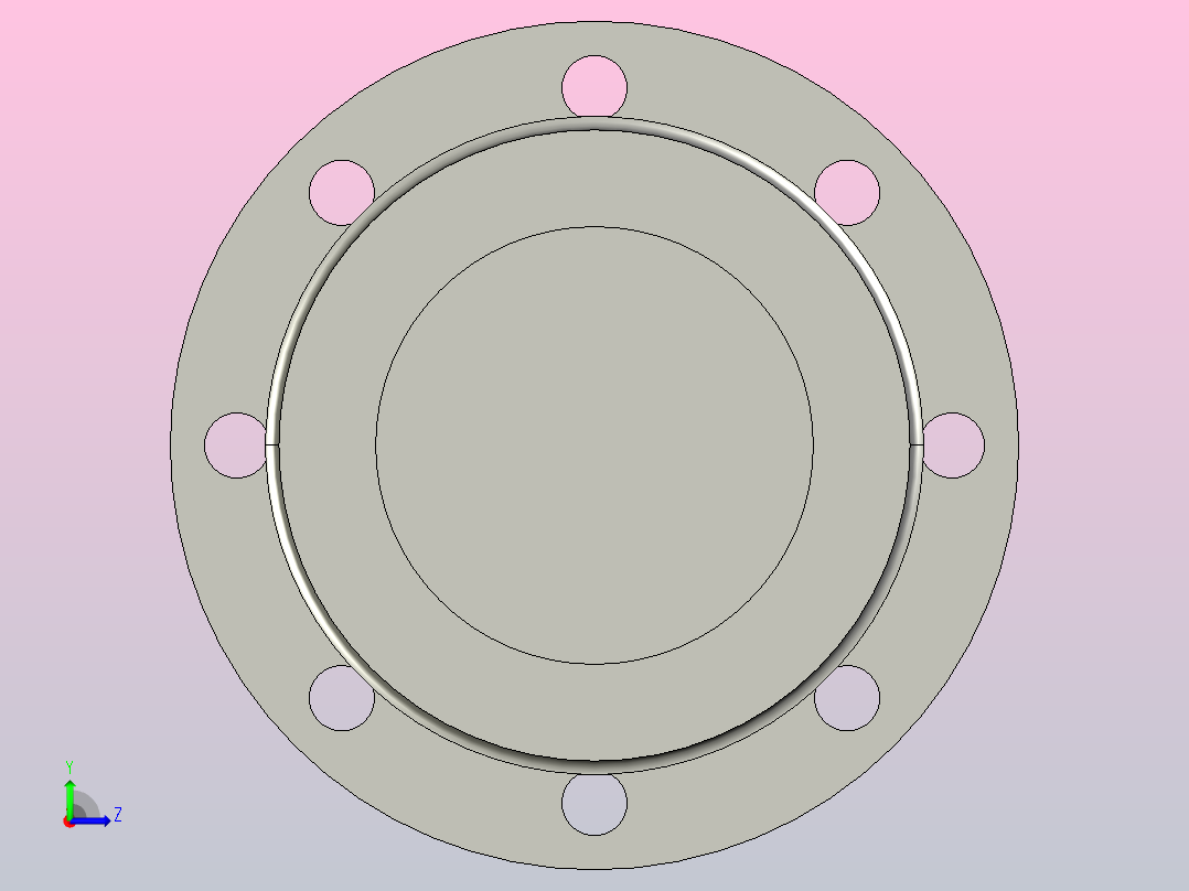 GB╱T 3420-2008[盲法兰盘DN150]左视图