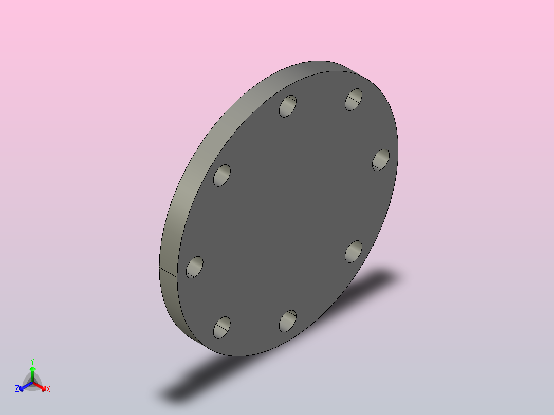 GB╱T 3420-2008[盲法兰盘DN150]正等轴测图