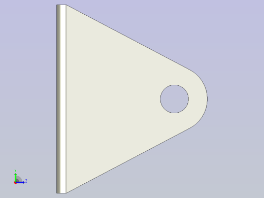 可调节的支撑杆端托架左视缩略图