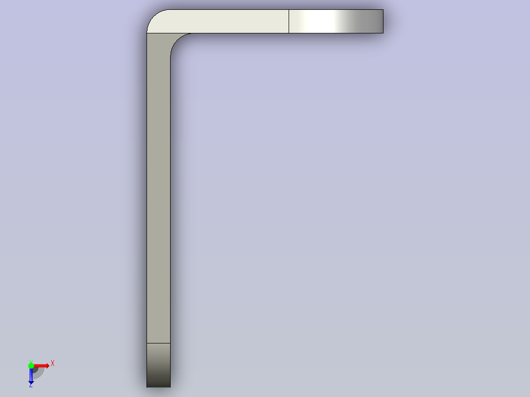 可调节的支撑杆端托架俯视图