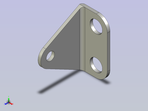 可调节的支撑杆端托架正等轴测缩略图