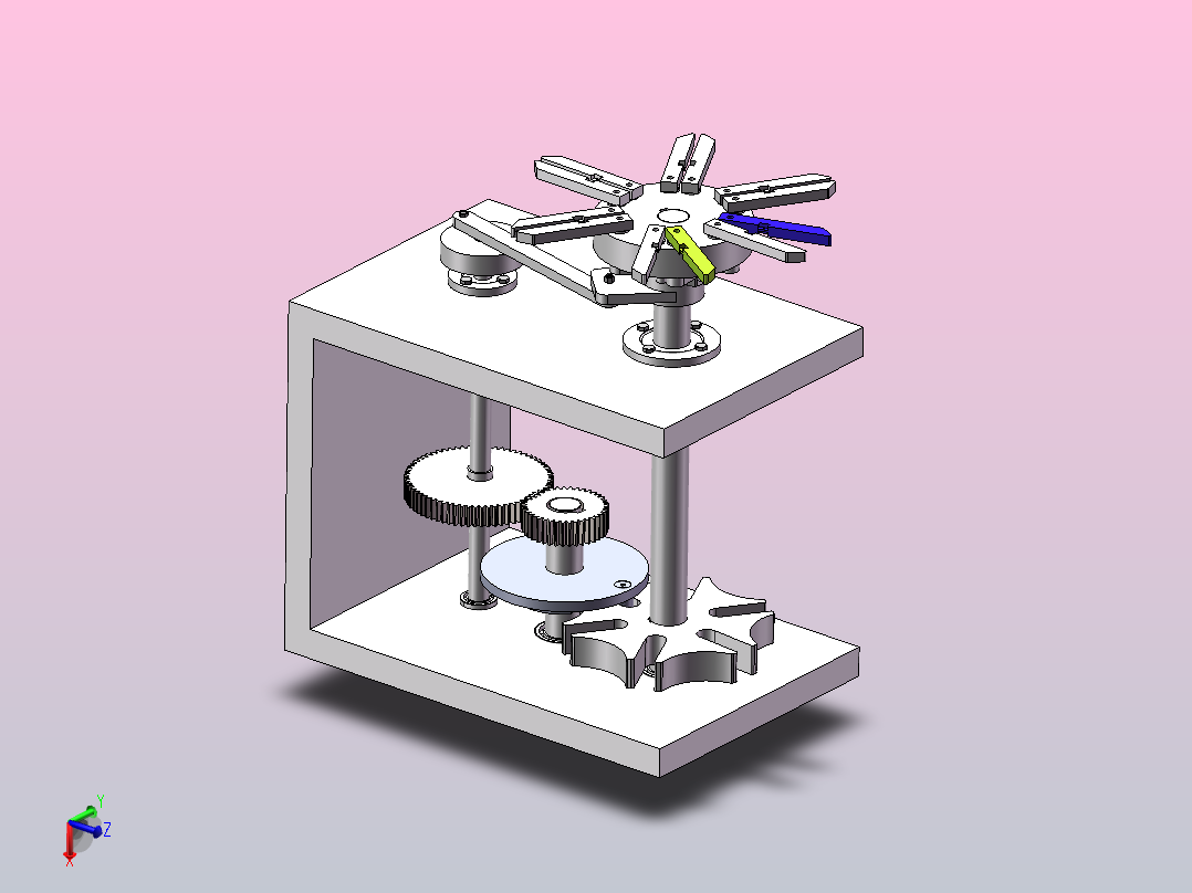 圆盘状工序盘主视图