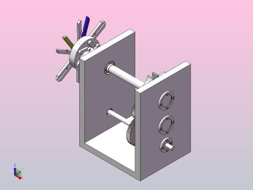圆盘状工序盘正等轴测缩略图