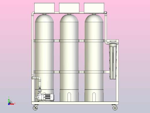 水过滤器模型前视缩略图