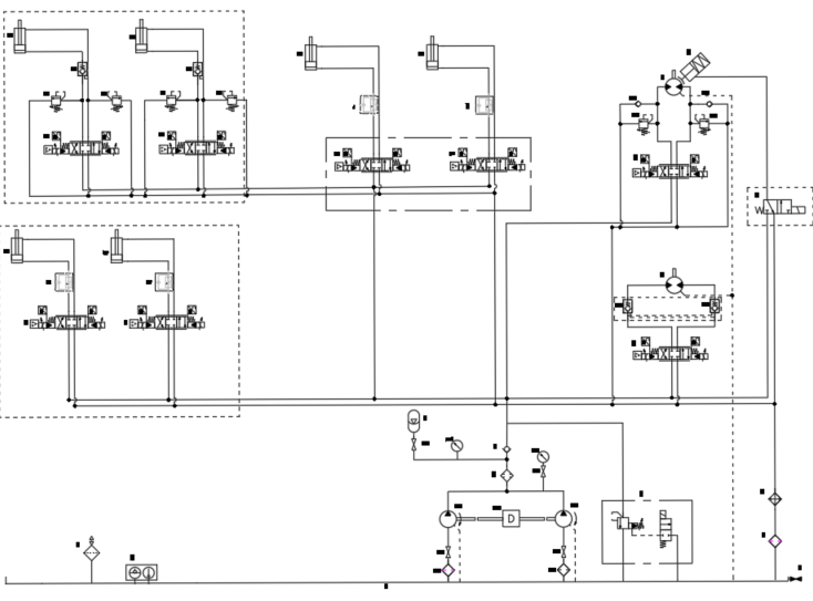 火车卸煤挖掘机器人液压系统设计（SW+CAD+说明书+开题+任务书）