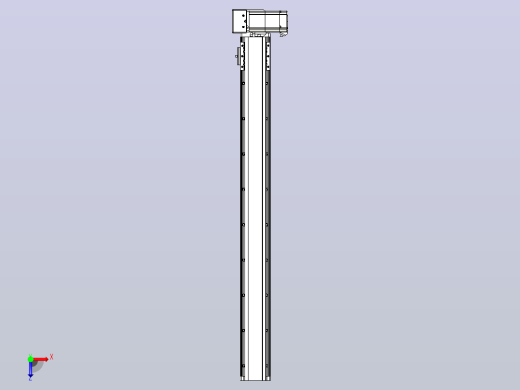 皮带直线轴半封闭可选导轨TPA-HNB-85D-90-L800-RU-C-P20-N3俯视缩略图