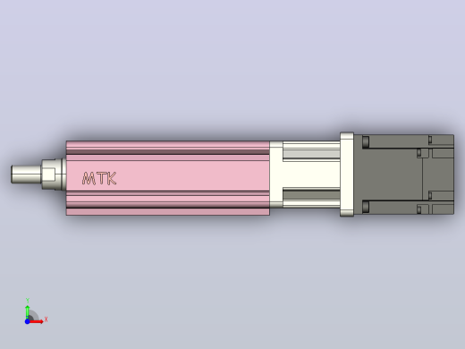 MTC32-50-P#-D-M200W MTC32电缸 200伺服电机直连前视缩略图