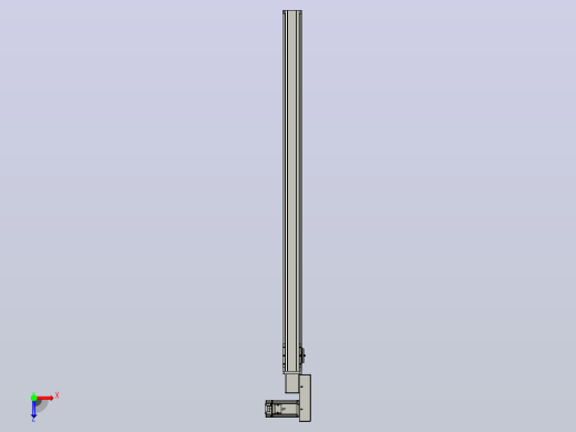 皮带直线轴半封闭可选导轨TPA-HNB-65S-90-L1100-MR-C-P10-N3俯视缩略图