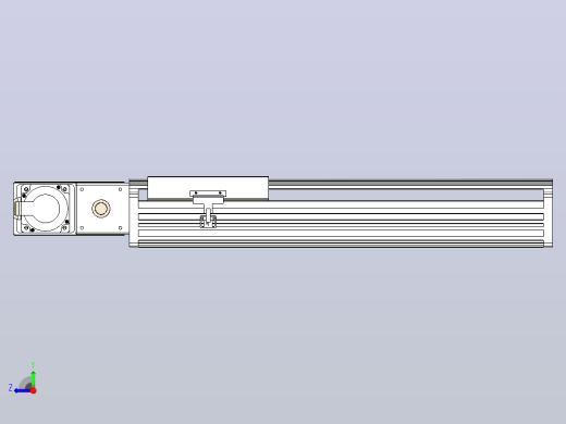 皮带直线轴半封闭可选导轨TPA-HNB-202D-140-L350-ML-C-P75-N3右视缩略图