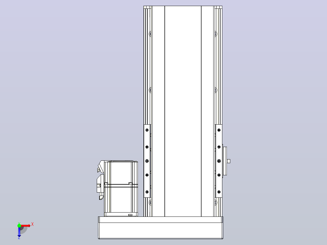 日规模组半封闭丝杆TPA-HNR-140D-2010C-L150-ML-C-P40-N3俯视图