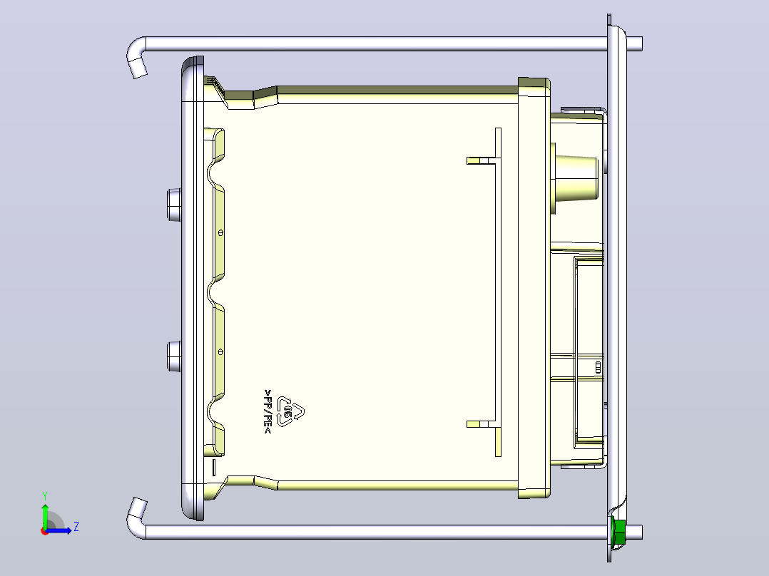 FNA3703002_蓄电池装置左视图