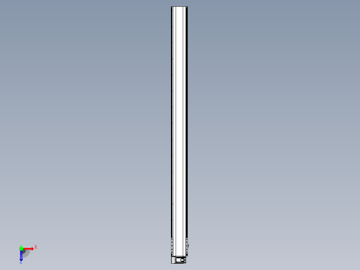 皮带直线轴半封闭可选导轨TPA-HNB-202D-140-L2750-LU-Y-P75-N3俯视缩略图