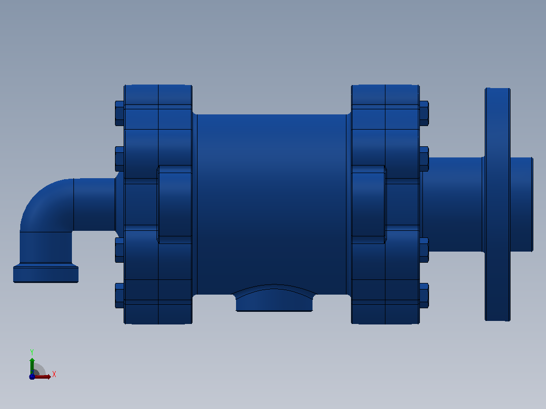 QS-G型旋转接头[QS-GF65-32]前视图