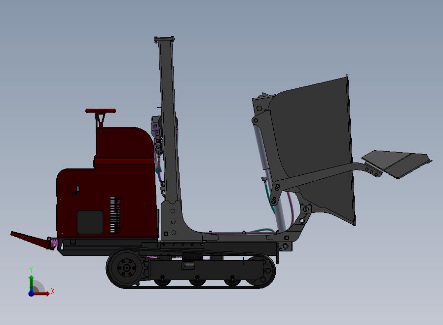 A21-农用全液压搬运机前视图