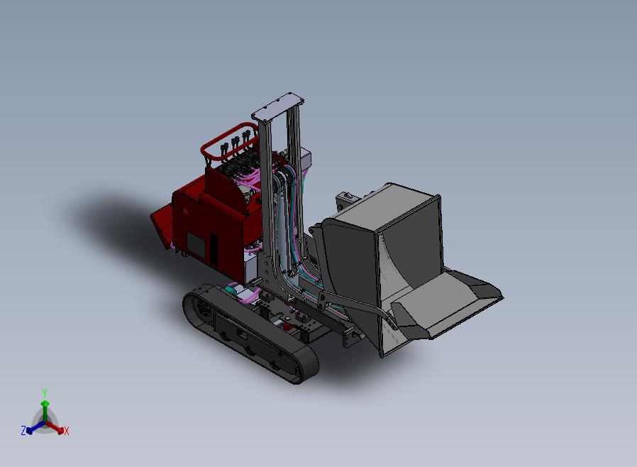 A21-农用全液压搬运机正等轴测图