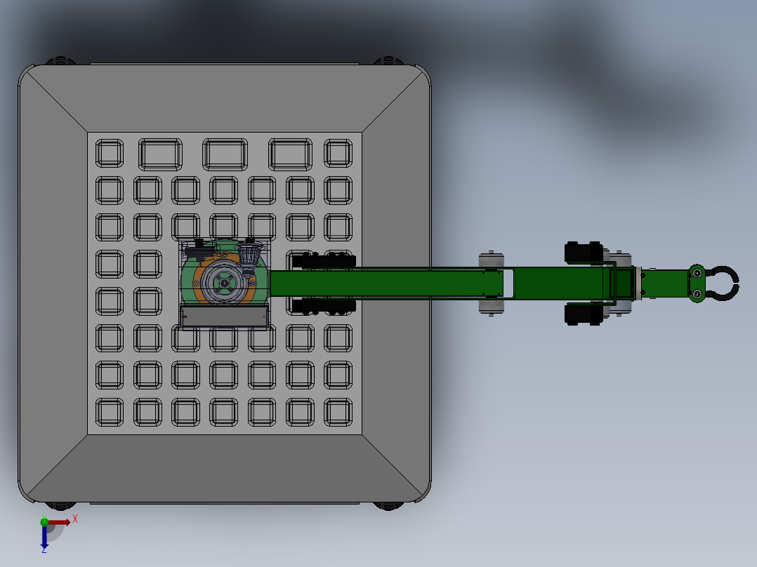 mechanical-design-agriculture-robot SW俯视图
